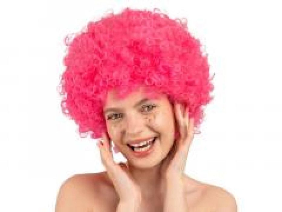 Peruka Afro jasny róż PartyDeco