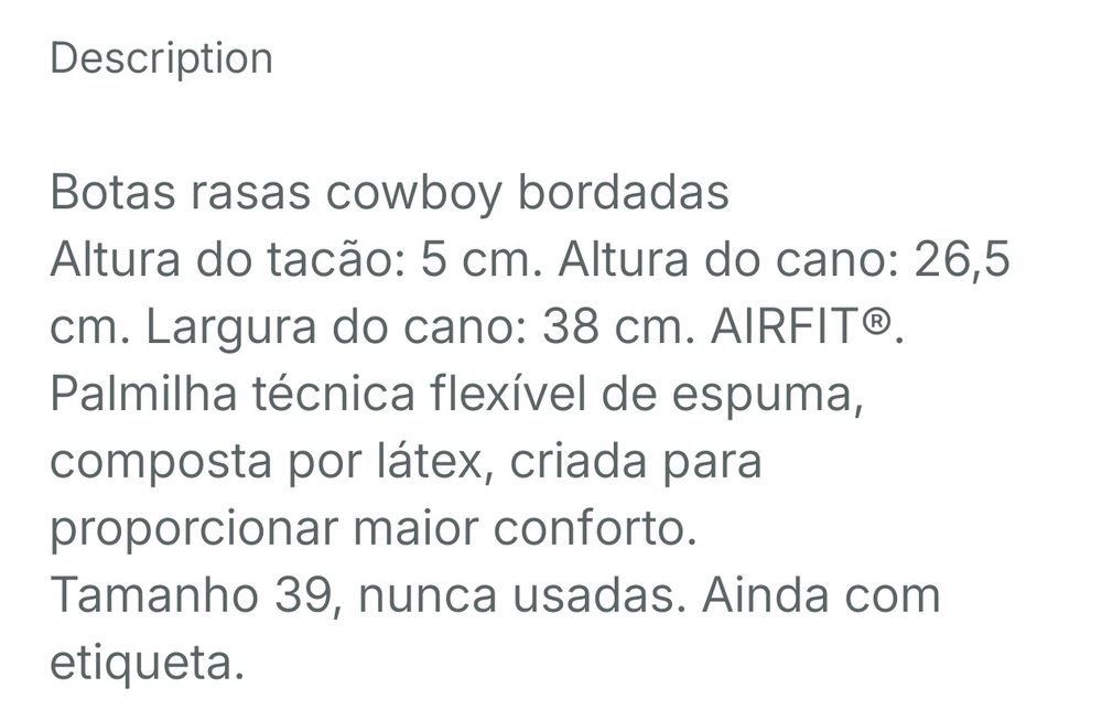 Bershka Botas Cowboy Bordadas Cano Alto
