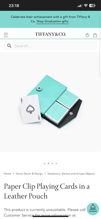 карти гральні tiffany & co