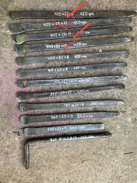 Люльковые и ударные ключи Монтировки железные и титановые гвоздодеры