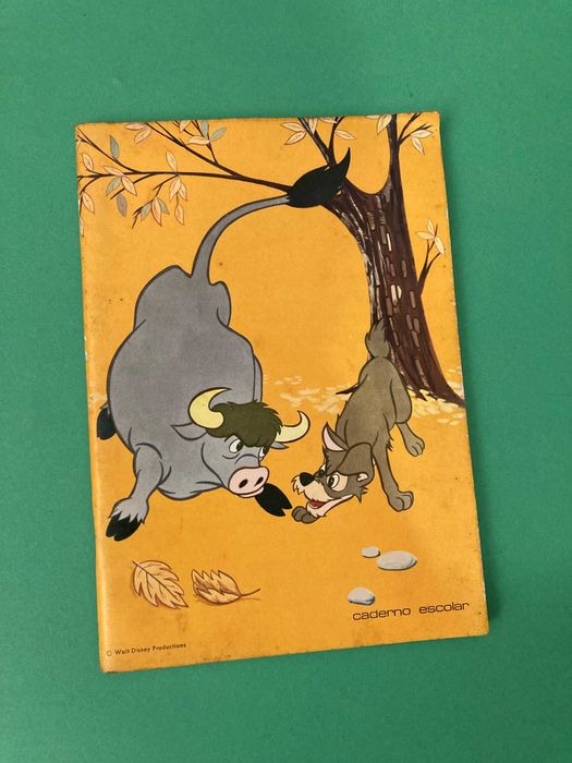 Raro Caderno Escolar O Touro Ferdinando da Nopal Anos 70