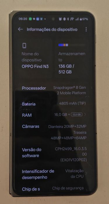 512GB/28GB OPPO Find N3 - 5G - 6.31"/7.82" OLED - DUAL SIM/eSIM