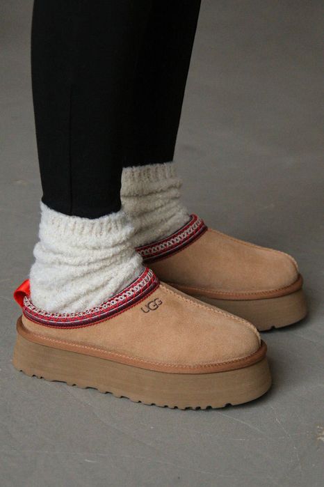 ПРЕМʼЄРА! UGG Tazz Slipper Platform «Chestnut» 36 37 38 39 40 уггі таз
