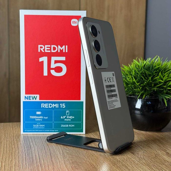 НОВИЙ Телефон Xiaomi Redmi 15 8/256 Titan Gray 7000мАh Купити Смартфон