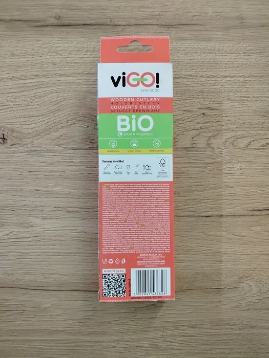 Sztućce drewniane vigo