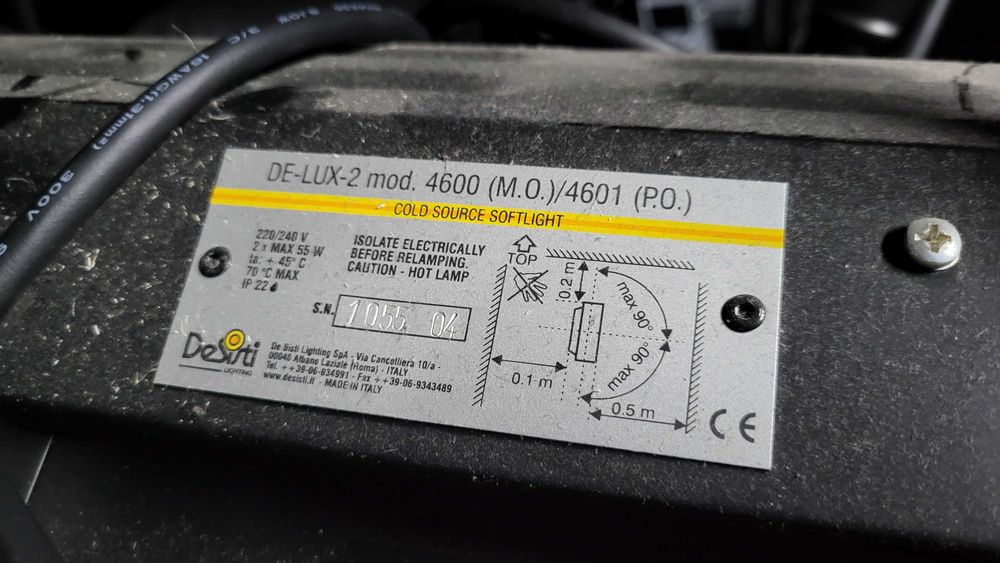 Iluminação/luz Desisti De-Lux-2 mod.4600 2x 55W