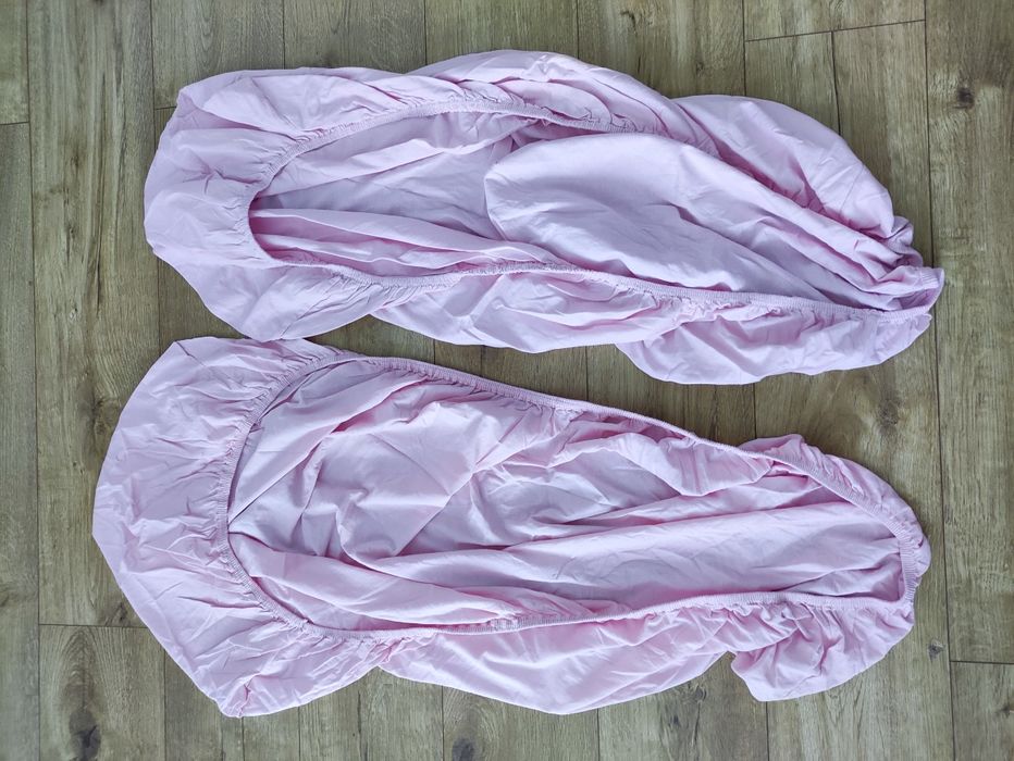 Ikea LEN prześcieradła z gumką 2 szt 60x120