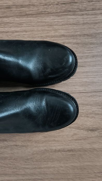 Półbuty botki buty czarne za kostek, rozmiar 38 Cox Genuine Leather