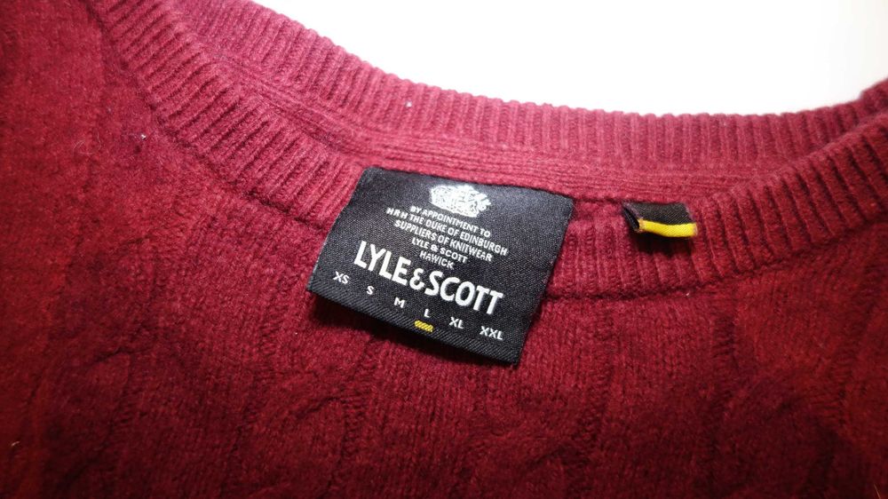 Lyle & Scott рр L свитер из акрила и шерсти