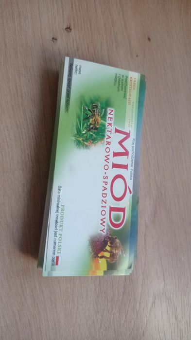 Etykiety naklejki Miód nektarowo spadziowy