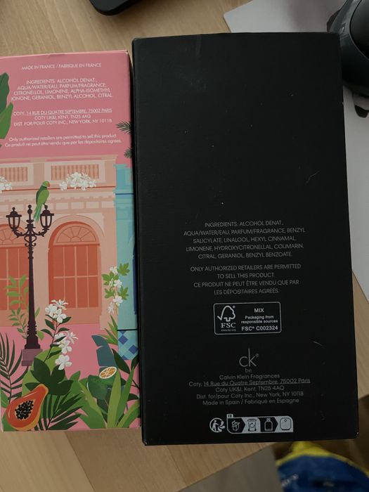 Perfumes marca Escada e Kalvin Klein originais