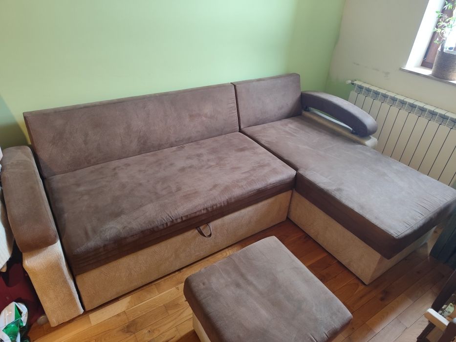 Narożnik z funkcją spania