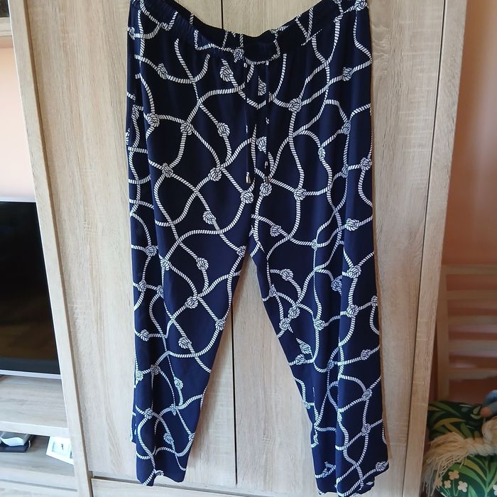 Spodnie szerokie letnie duży rozmiar