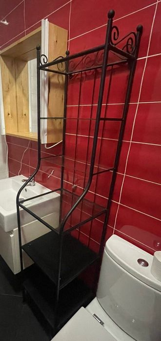 Móvel wc ferro e vidro novo