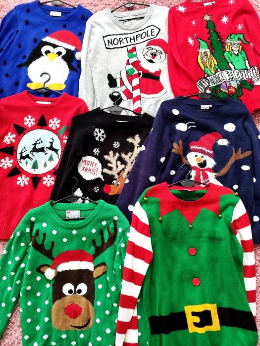 Odzież świąteczna swetry świąteczne damski męski sweter świąteczny