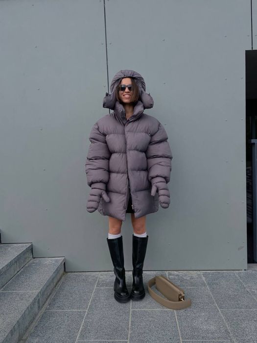Зимовий пуфер оверсайз