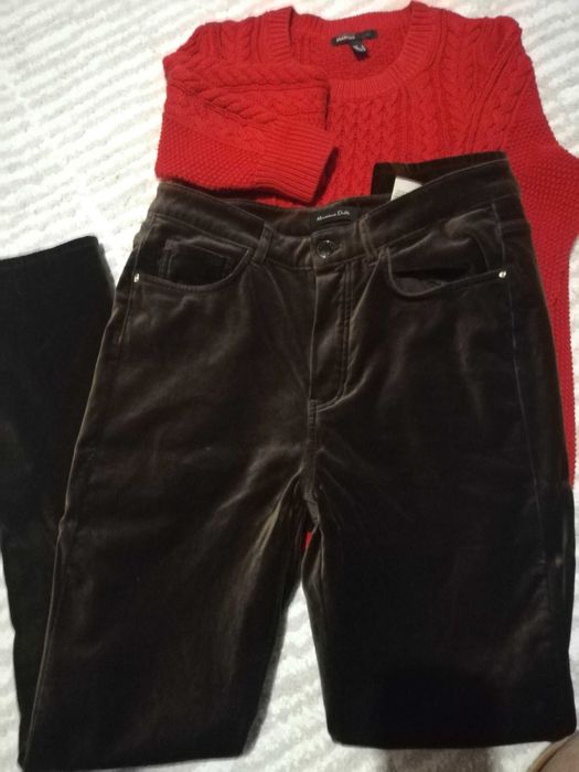 Sweter czerwony Mango, r. S