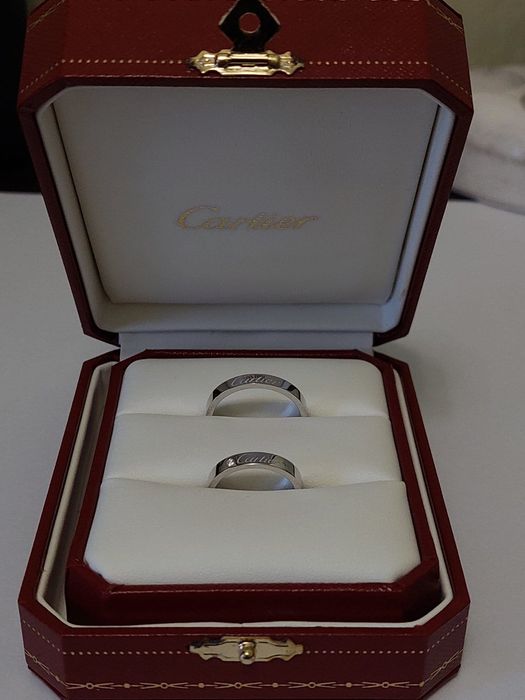 Кольцо из платины пробы Pt950 в стиле Cartier