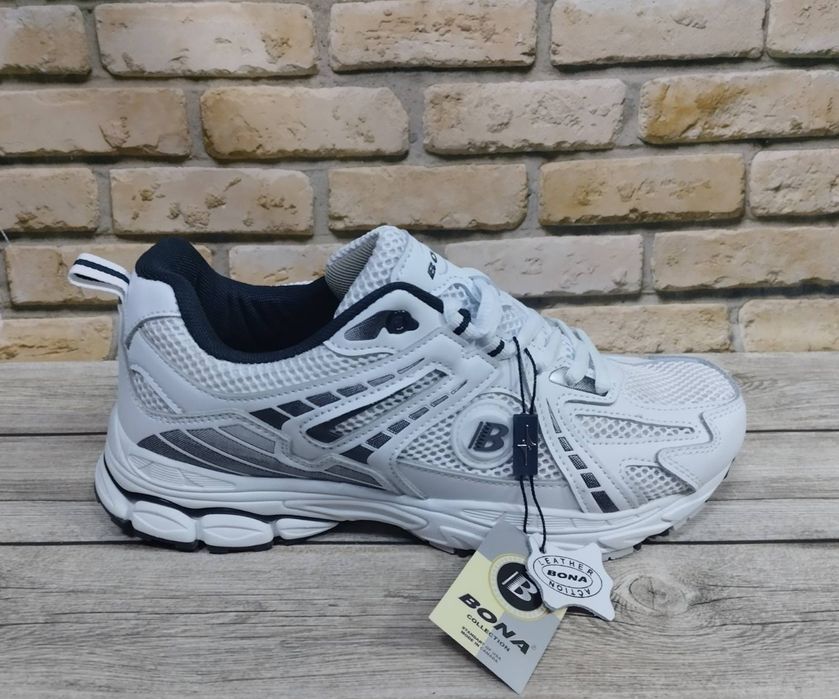 Белые летние мужские кроссовки Bona 973A  41-46p