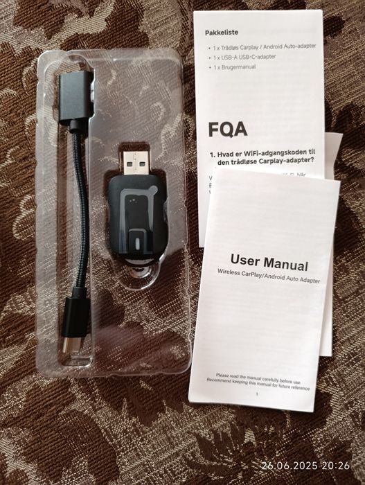 Бездротовий Адаптер для автомобіля для CarPlay і Android Auto Usb