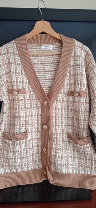 Kardigan sweter z wiskozą rozm L, May By Shining Star