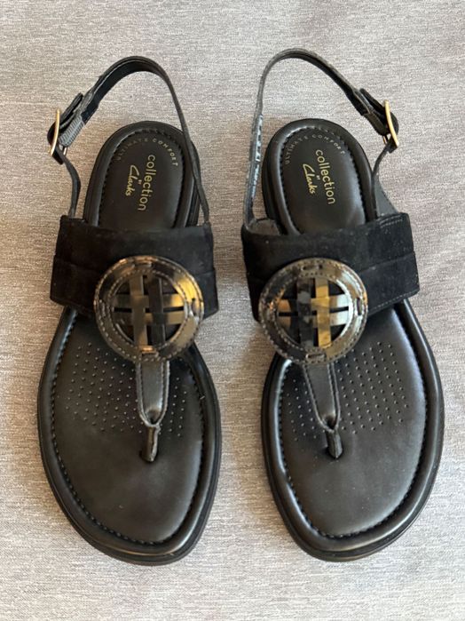 Sandały Clarks czarne 37
