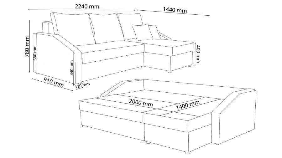 Диван кутовий Mix. МФ Константа. Акція