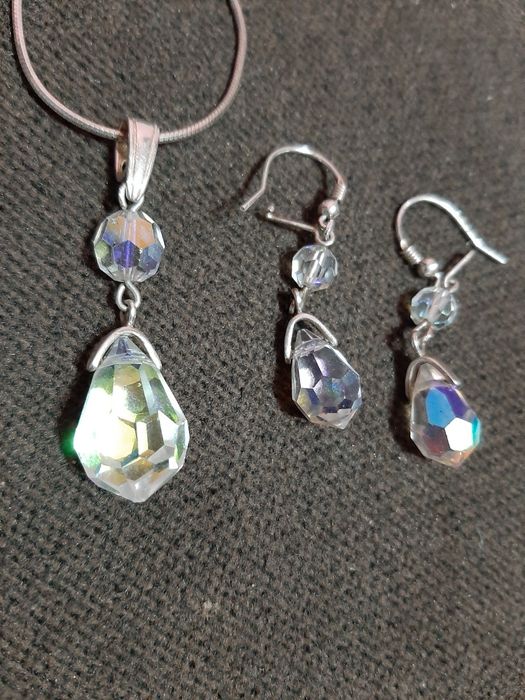 Komplet srebrny pr 925