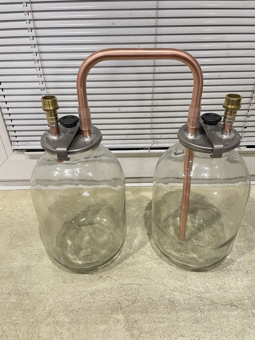 Сухопарник и барботер с медными трубками, змеевики, трубки, прокладки