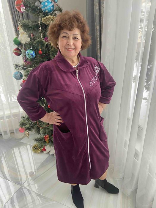 Халат велюровий. Великі розміри