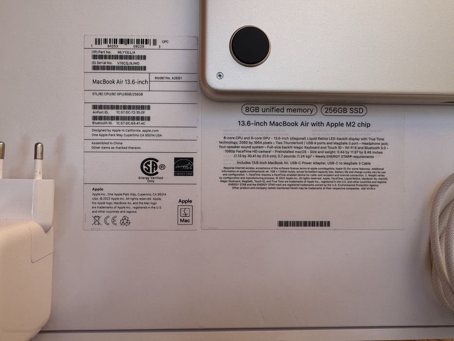 Apple MacBook Air 13 M2 Starlight стан нового