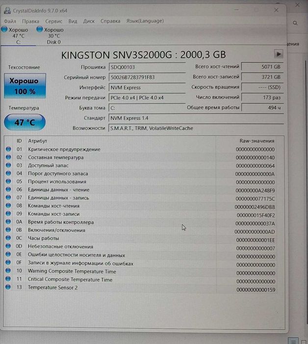 SSD M2 NVMe 2280 512GB/1TB/2TB