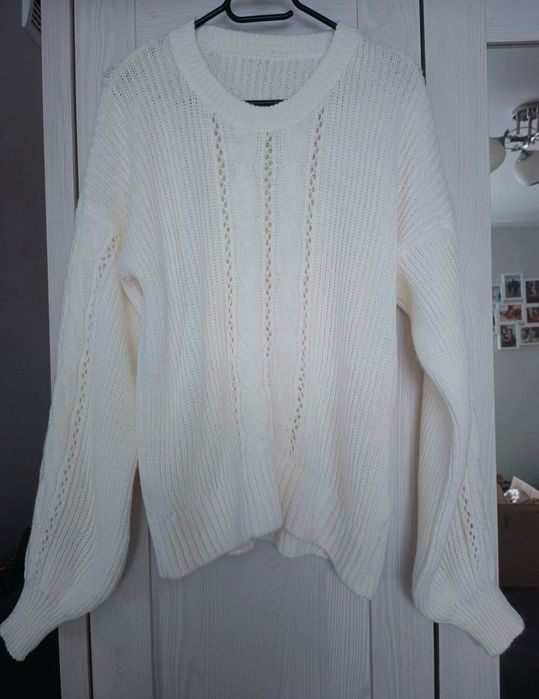 Nowy sweter sweterek damski śmietankowy ecru L Xl