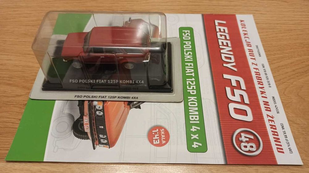 FSO Polski Fiat 125p Kombi 4X4 Model 1:43 Legendy FSO numer 48