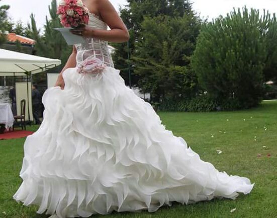 Vestido de noiva modelo único lindíssimo super original