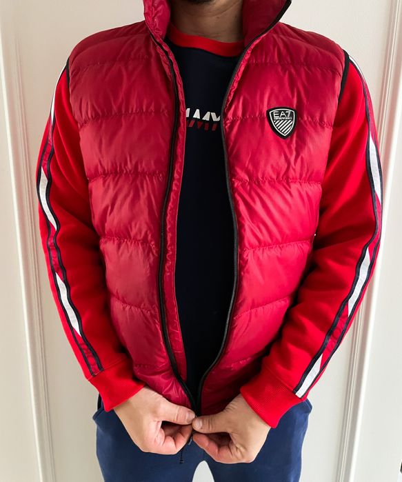 Kamizelka bezrękawnik EA7 Emporio Armani czerwona XL