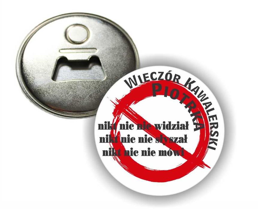 OTWIERACZ z magnesem na WIECZÓR KAWALERSKI ostatnia noc wolności