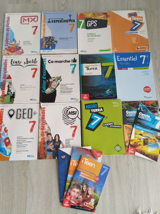 Cadernos de Atividades do 7° Ano e 8° Ano como Novo
