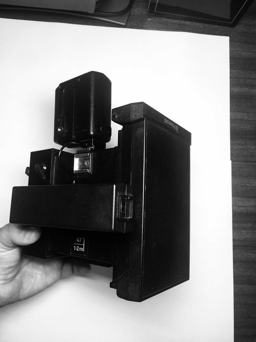 Polaroid schackman multishot 104 com disco, flash e cabo disparador64284472118146122