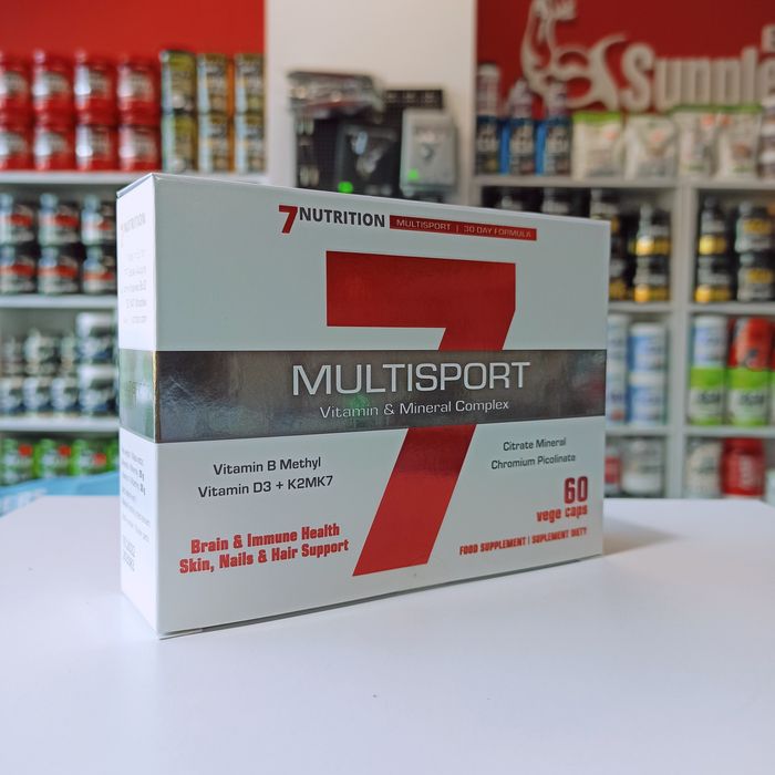 7Nutrition MultiSport 60 Vege Caps Witaminy i Minerały, Zdrowie