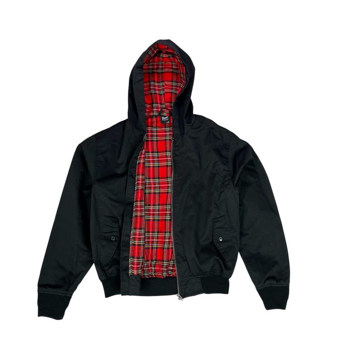 Brandit kurtka Lord Canterbury Hooded - Black M bomberka z kapturem czarna taktyczna militarna wojskowa