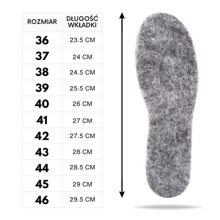 R. 41 - Wkładki filcowe Felt Basic 6 mm Paolo Peruzzi 01W41