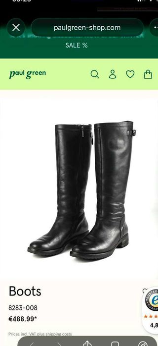 Paul green зимові жіночі шкіряні чоботи сапоги на хутрі високі розмір