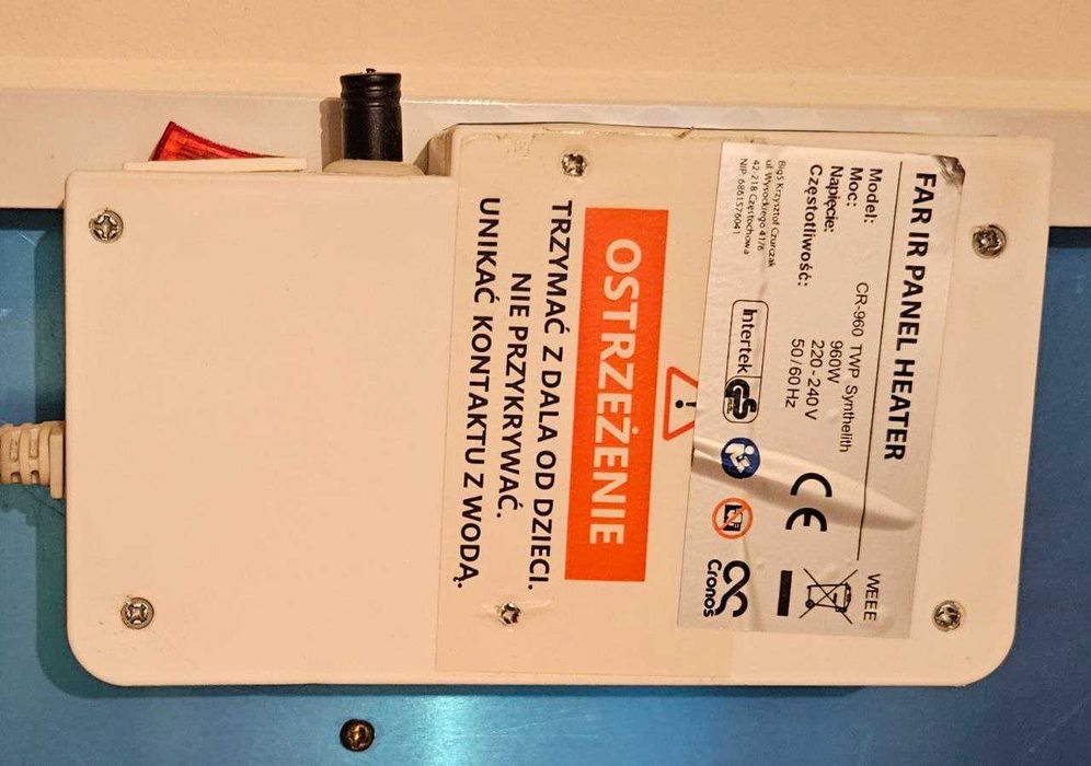 Grzejnik na podczerwień Cronos CR-960 TWP 960W Wi-Fi