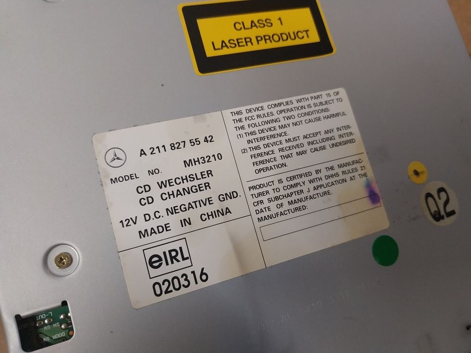 Mercedes w211 E klasa panel sterowania  zmieniarka CD kaseta komplet