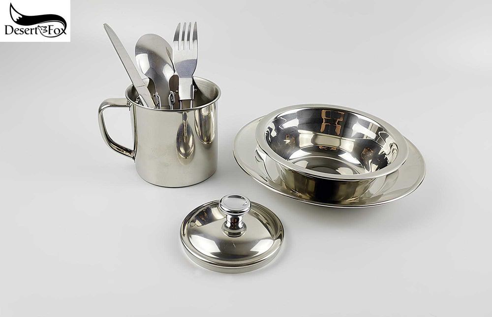 Індивідуальний набір кухонного посуду нержавіюча сталь DesertFox