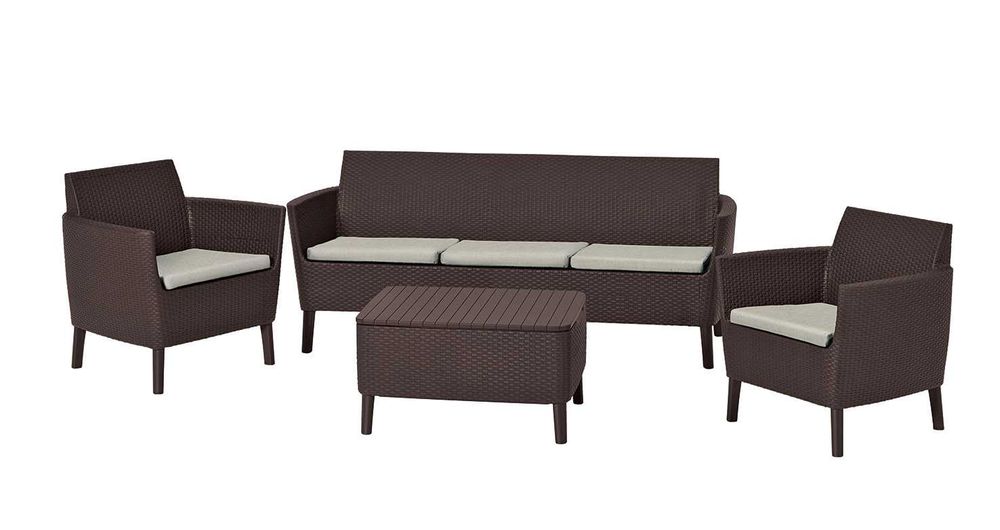 Meble ogrodowe SALEMO BOX Komplet mebli na taras 4os/5os balkon KOLORY