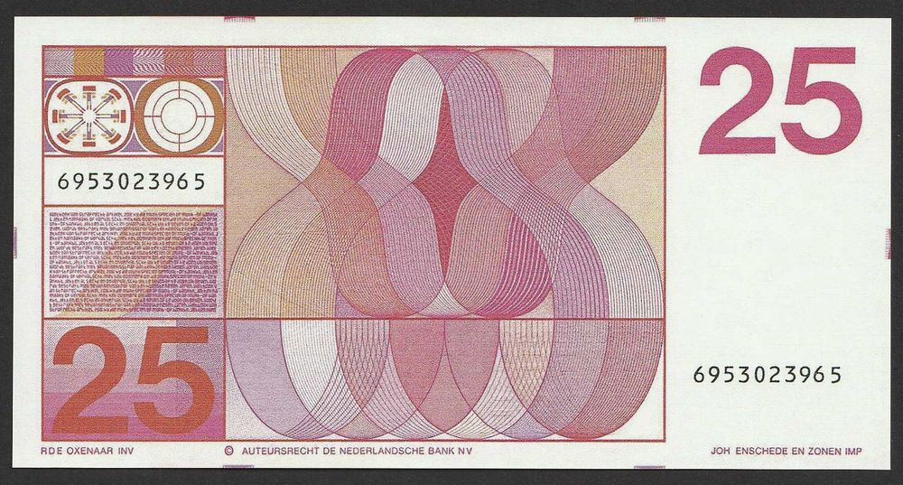 Holandia 25 guldenów 1971