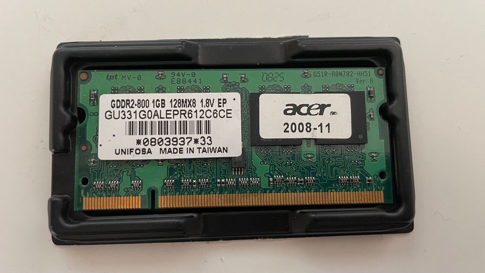 Acer RAM Memory 1 GB GDDR2 800423972682922076162