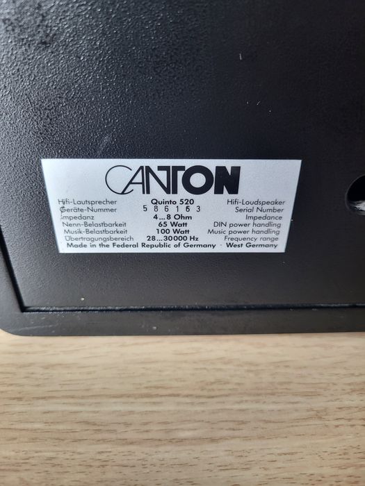 Głośniki Canton Quinto 520